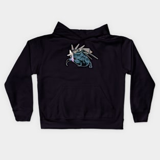 aesthetic manga kaiju Kids Hoodie